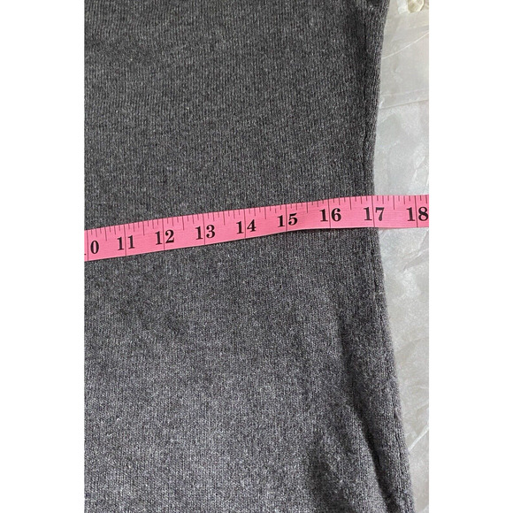 Academia Banana Republic Womens M Gray Preppy Wool/Cashmere Blend Sweater - Picture 7 of 9